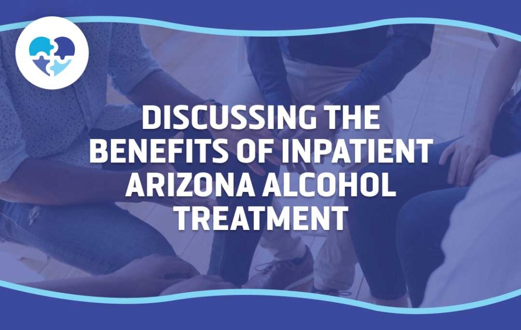 A group of individuals sitting together, discussing and supporting each other in a therapy session, highlighting the benefits of inpatient Arizona alcohol treatment and collaborative recovery.