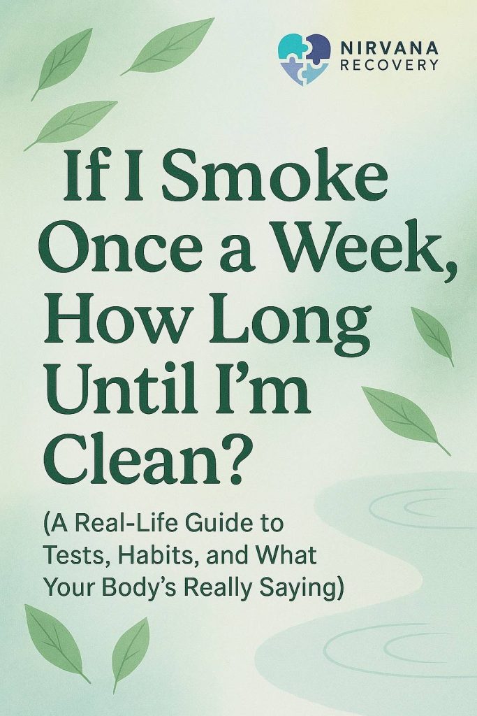 If I Smoke Once a Week How Long Until Im Clean
